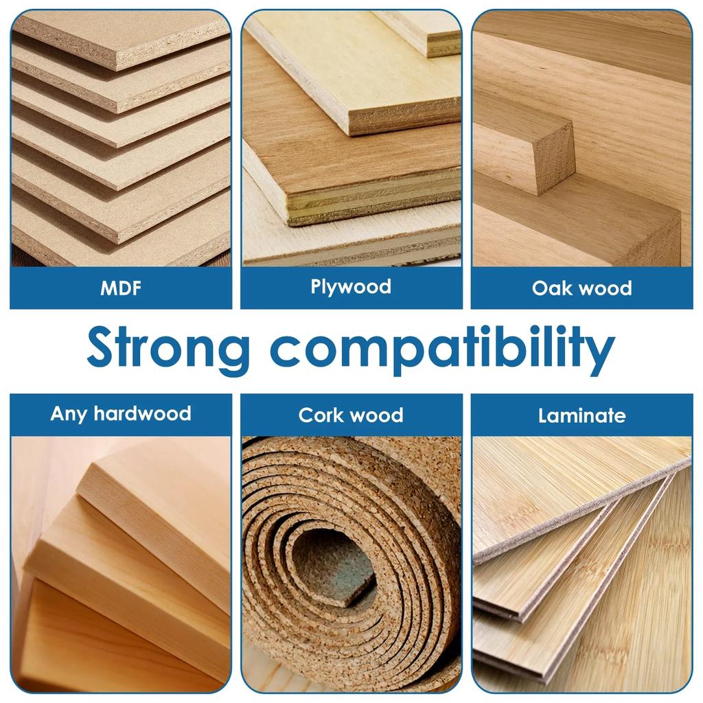 Oberfräser-Bit mit Spiralnut und bündigem Schnitt Robuster Karbid-Bündigfräser mit 1/4-Zoll-Schaft Doppelt gelagerter Führung 1-1/8 Zoll