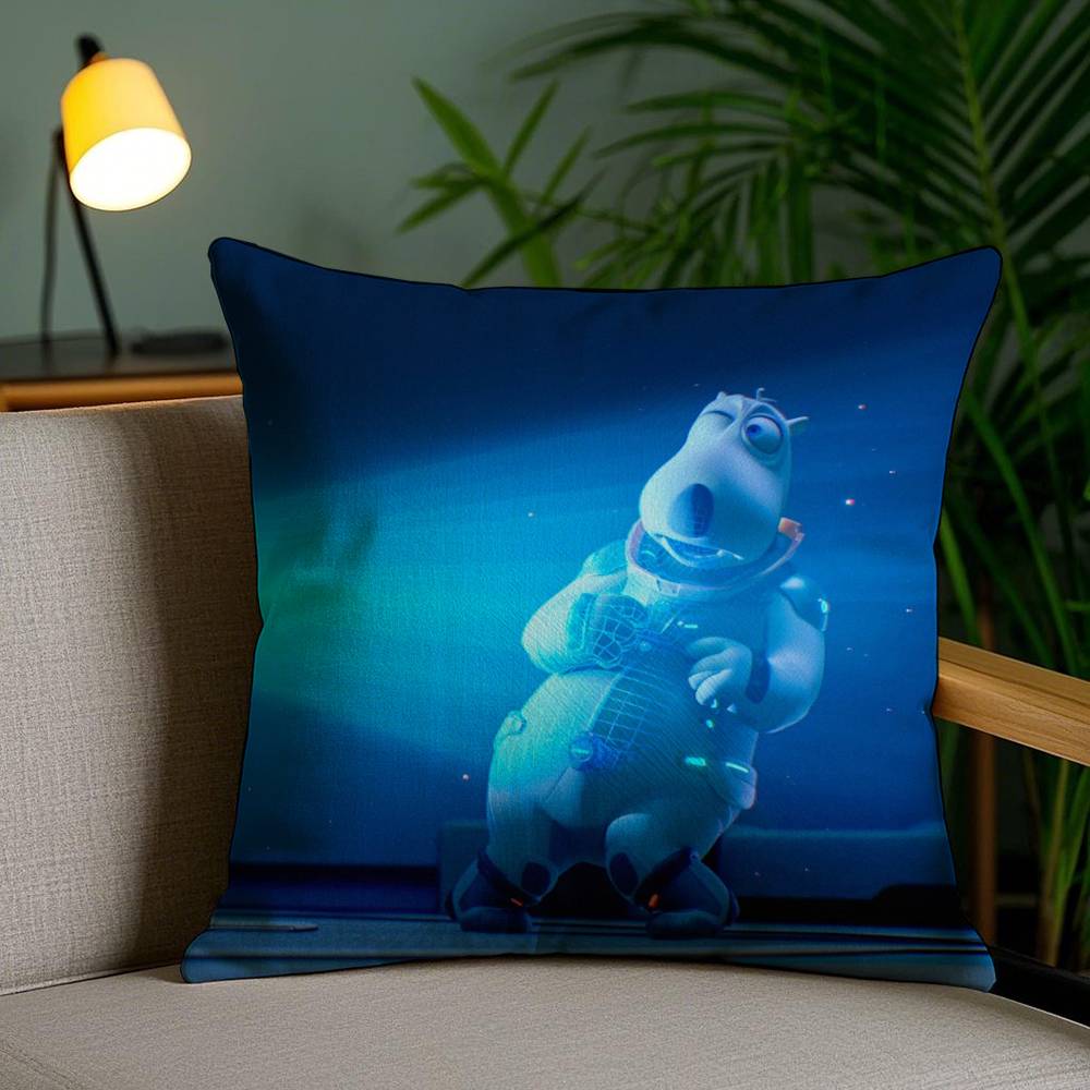 

Cute B-Backkom Pillow Case Home Dorm Chair Back Short Plush Double-sided Printing Office Nap Time Cushion Cover 30cmx30cm