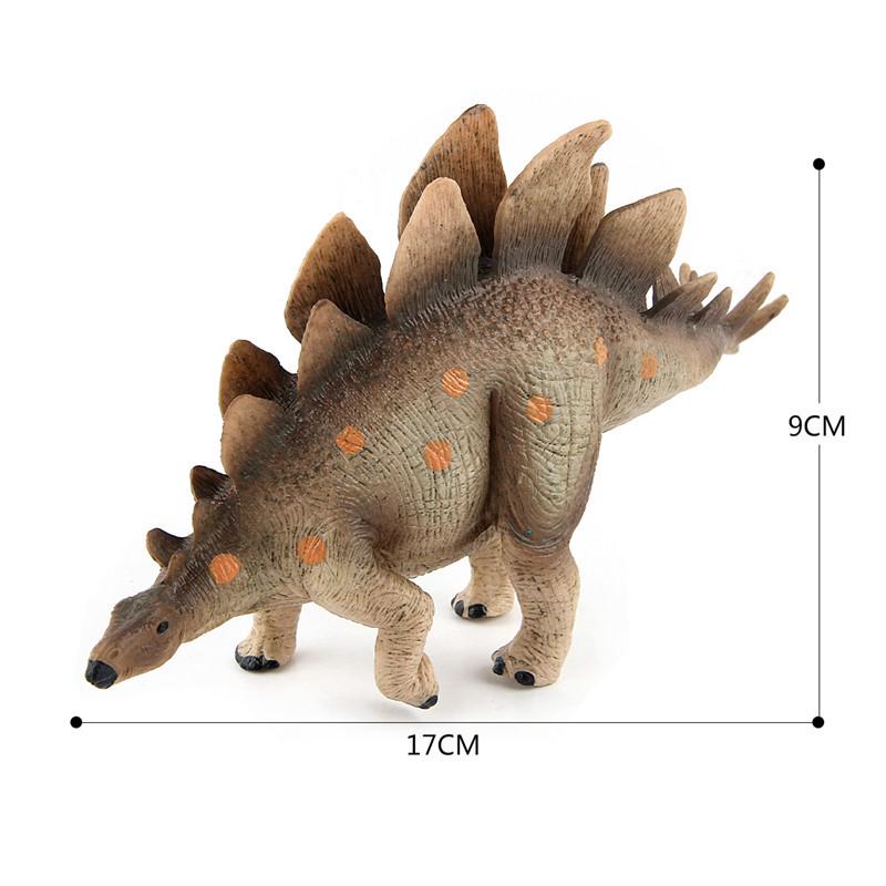 

Классические игрушки Животное Динозавр Стегозавр Модель динозавра Украшения коричневый