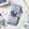 Patriotic Eagle Print Long Wallet Fashion Portable Card Holder