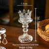 European Transparent Glass Candle Holder - Light Luxury Aromatherapy for Romantic Atmosphere and Home Decor.