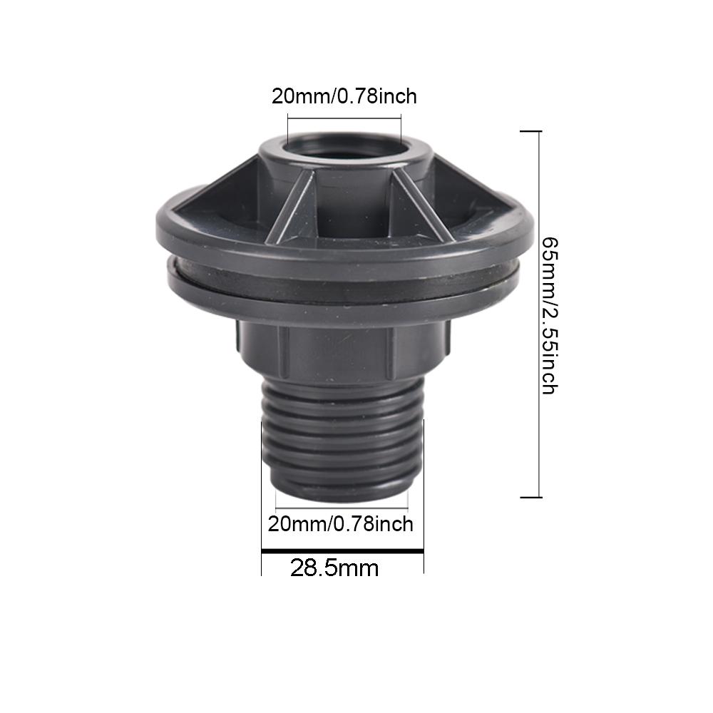 

1 шт. 1/2 Кран кульовий для дощової бочки з прохідним фітингом та фільтром з нержавіючої сталі для резервуарів для води, башт для води, баків, басейнів
