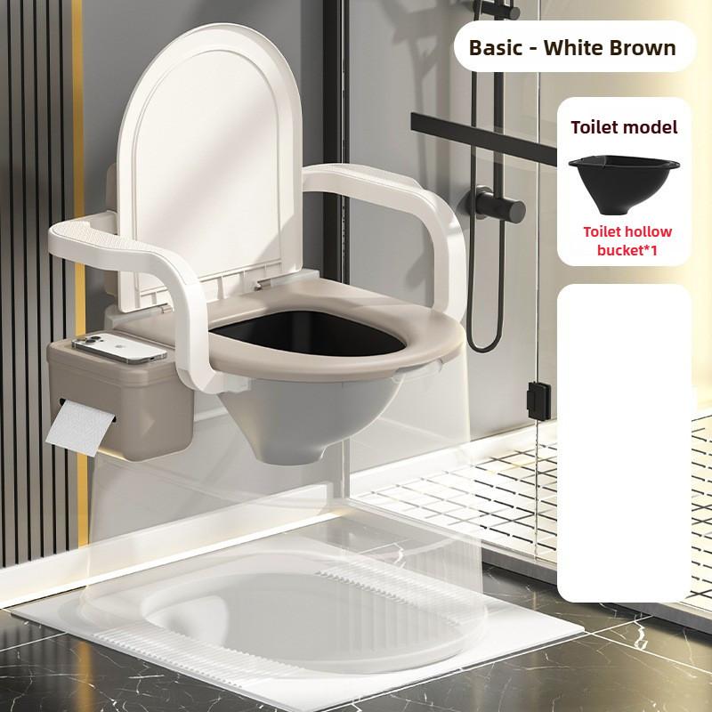 Pregnant Woman Moving Toilets Seat Portable Urinal Household Elderly Disabled Care Sitting Toilet Chair