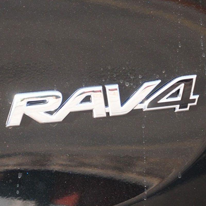 1PC Car trunk suitcase sticker RAV4 car logo is suitable for Toyota RAV4 car Decoration WQKJS8 refit parts accessory 3D ABS