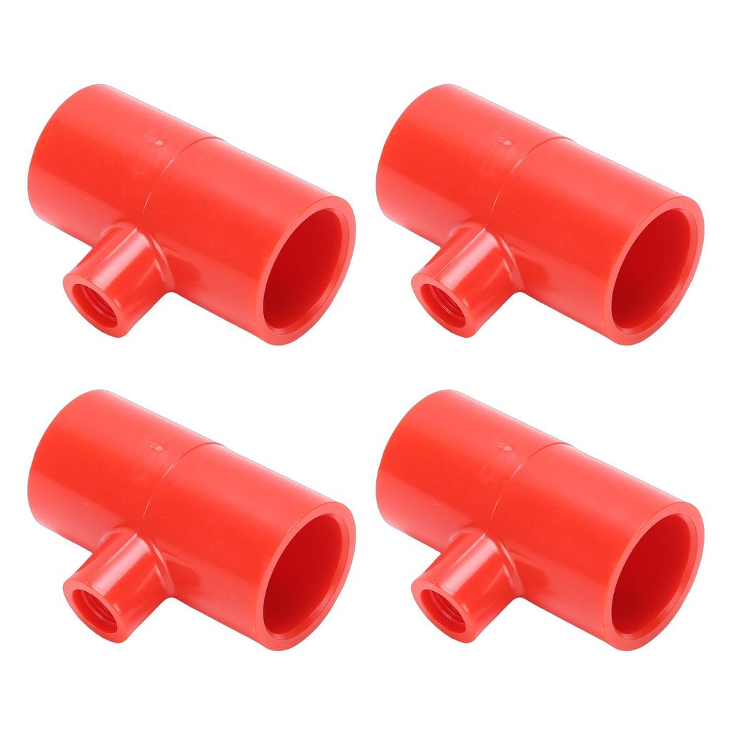 20PCS Chicken Waterer PVC Tee Fittings Automatic Poultry Water Drinker Fittings for Threaded Nipples Waterer Cups