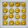 Natural Yellow Sapphire Loose Gemstone 3.6 Ct Round Cut 5x5 Mm Lot September Birthday Birthstone