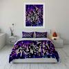 Colorful Pixel Art Decor Set Bedding Set with 1 Duvet Cover 2 Pillowcases Single Double King Queen, Gift