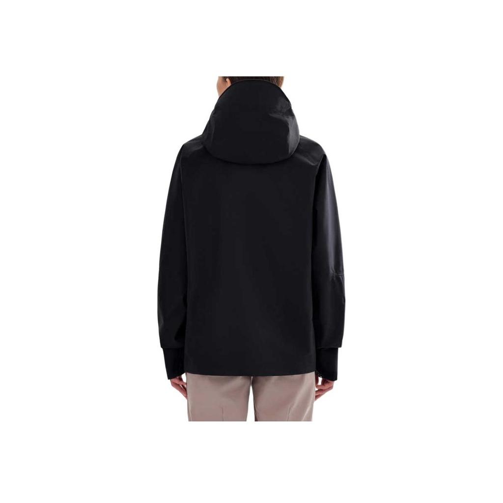 Salomon Windproof Waterproof Hard Shell Jacket With Hood Unisex Jackets Deep-Black C23743