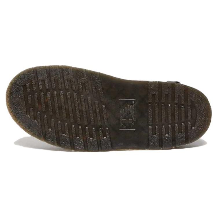 Dr. Martens Jorge Ii Leather Comfortable Casual Low-Top Mule Slippers Unisex Slippers Black 30868001