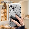 Phone Case: 2D Flat Design Suitable for iPhone 18 17 16 15 14 13 Pro Film Protective Case, Couple Style, Little Black Cat, Christmas and Halloween Gif