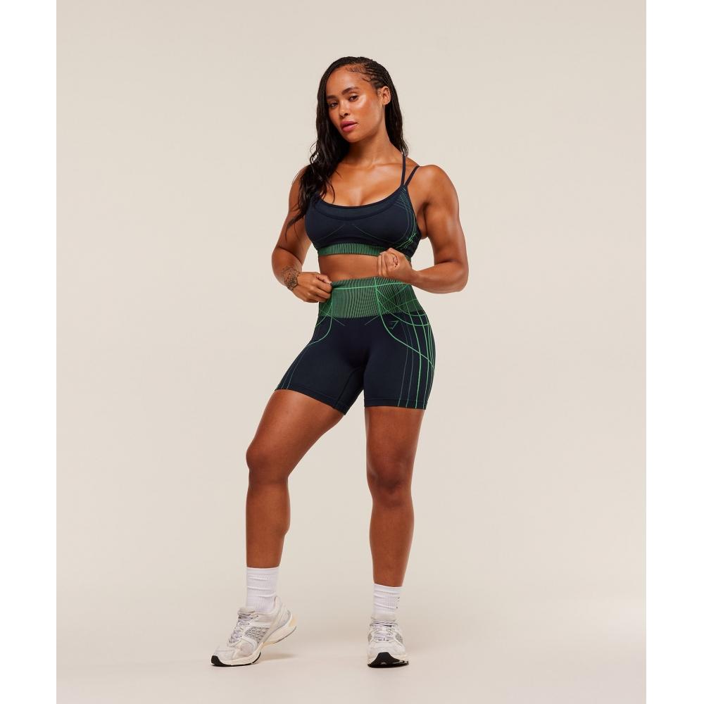 Gymshark Apex Seamless Shorts Heavy Blue Active Green B3b4p Uds4