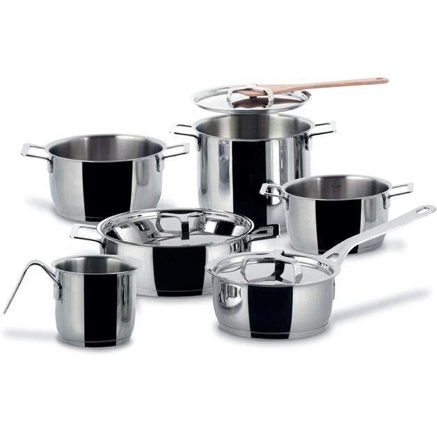 Набор сотейников Alessi Pots & Pans, 9 предметов (AJM100S9)