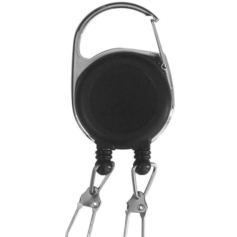 Autumn Rain Retractable Double-Head Zipper Lanyard for ID Badge Holder