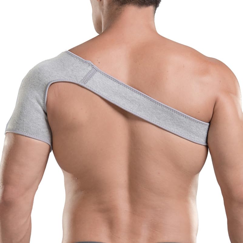 Shoulder Brace: Rotator Cuff Support Brace Wrap for Men and Women - Shoulder Compression Sleeve for Preventing Strains and Dislocation, S 48.00X24.00X15.50CM