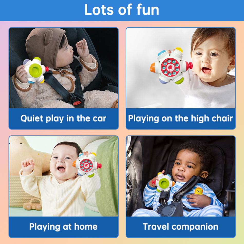 Montessori Baby Busy Ball Multi-Functional Busy Grasping Ball Soothing Finger Action Fine Training Toy Educational Toy Kids Gift
