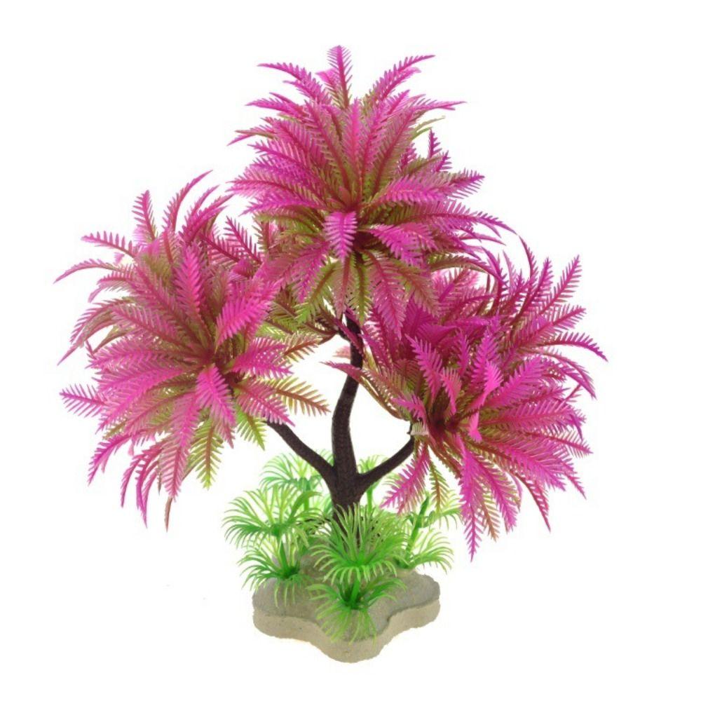 

Decorative Aquatics Plant Ornament Lifelike Underwater Plants Plastic Water Plants Aquarium розовый