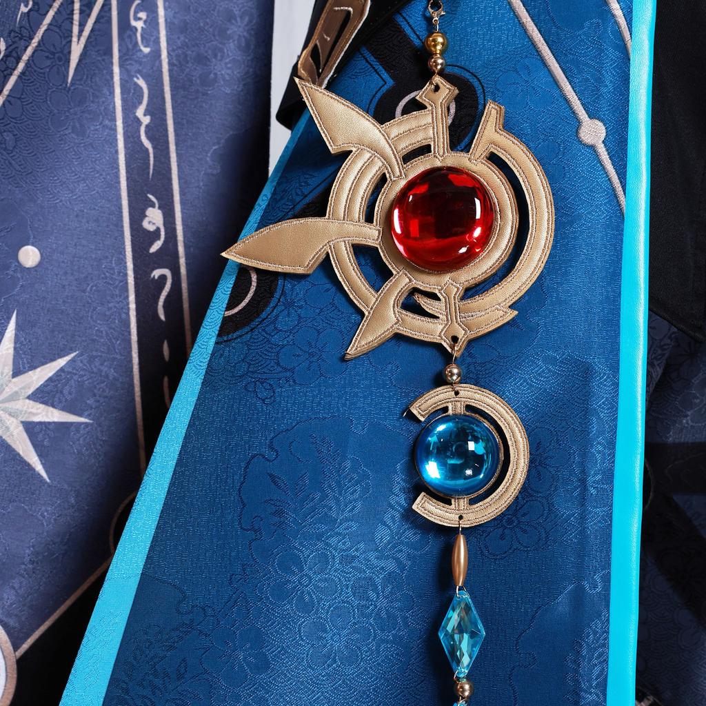 Honkai Star Rail Anaxa Cosplay Costume Wig Uniform Cloak Earrings Anaxagoras Grove of Epiphany Amphoreus Halloween for Women Men