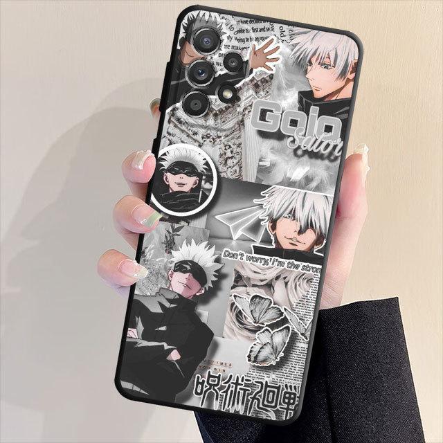 Jujutsu Kaisen Anime Cases Case For Samsung Galaxy A21s A22 A53 A72 A52 A13 A33 A32 A71 A31 A51 A23 A11 A42 Black Soft Cover