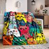 1pc Colorful Cats Blanket Warm, Cozy, And Soft, Suitable for Sofas, Beds, Cars, And Office Use.Perfect for Camping And Travel, Making It a Great Gift