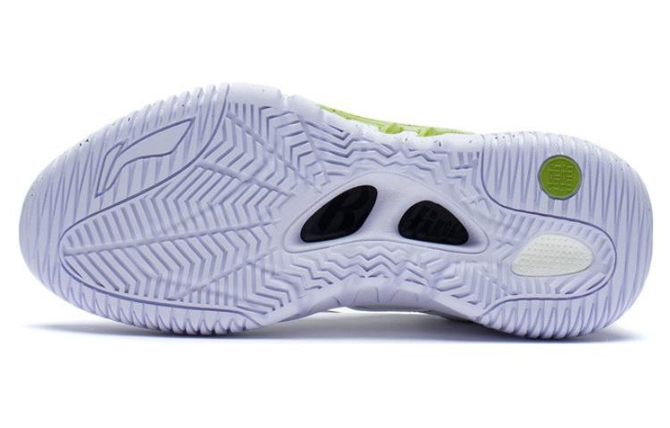 Li Ning Badfive 2.5 Basketball Shoes Men's Low Top White/Black/Green ABFS001-4