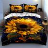 Radiant sunflower design. Bedding Duvet cover sets Duvet covers Pillowcases gifts (1 * Duvet Cover 2 * Pillowcases, without duvet insert)