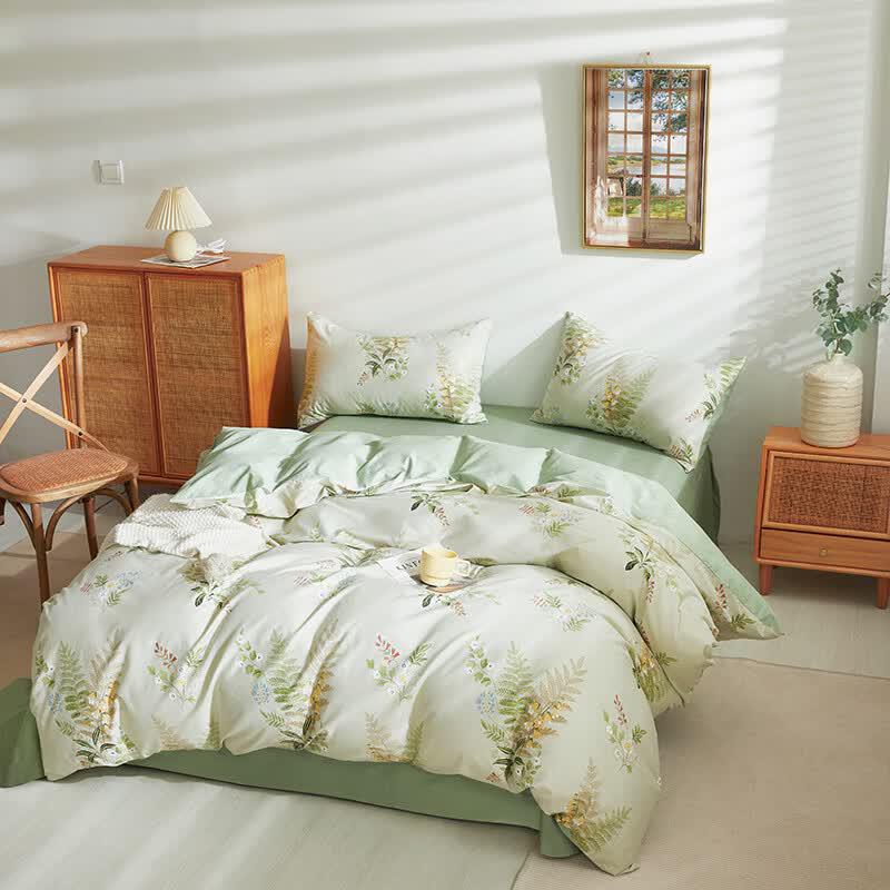 KINTHERI Floral 4-Piece Bedding Set