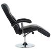 VidaXL Fauteuil TV Noir Similicuir