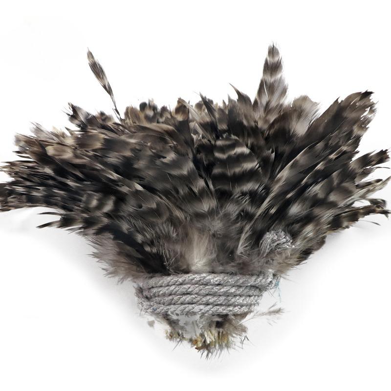 50Pcs Green Reed Flower Chicken Feather 6-8 Inches Reed Flower Swimming Hair Headgear Ethnic Style Accessories Cat Teaser Stick Feather Toy Accessorie