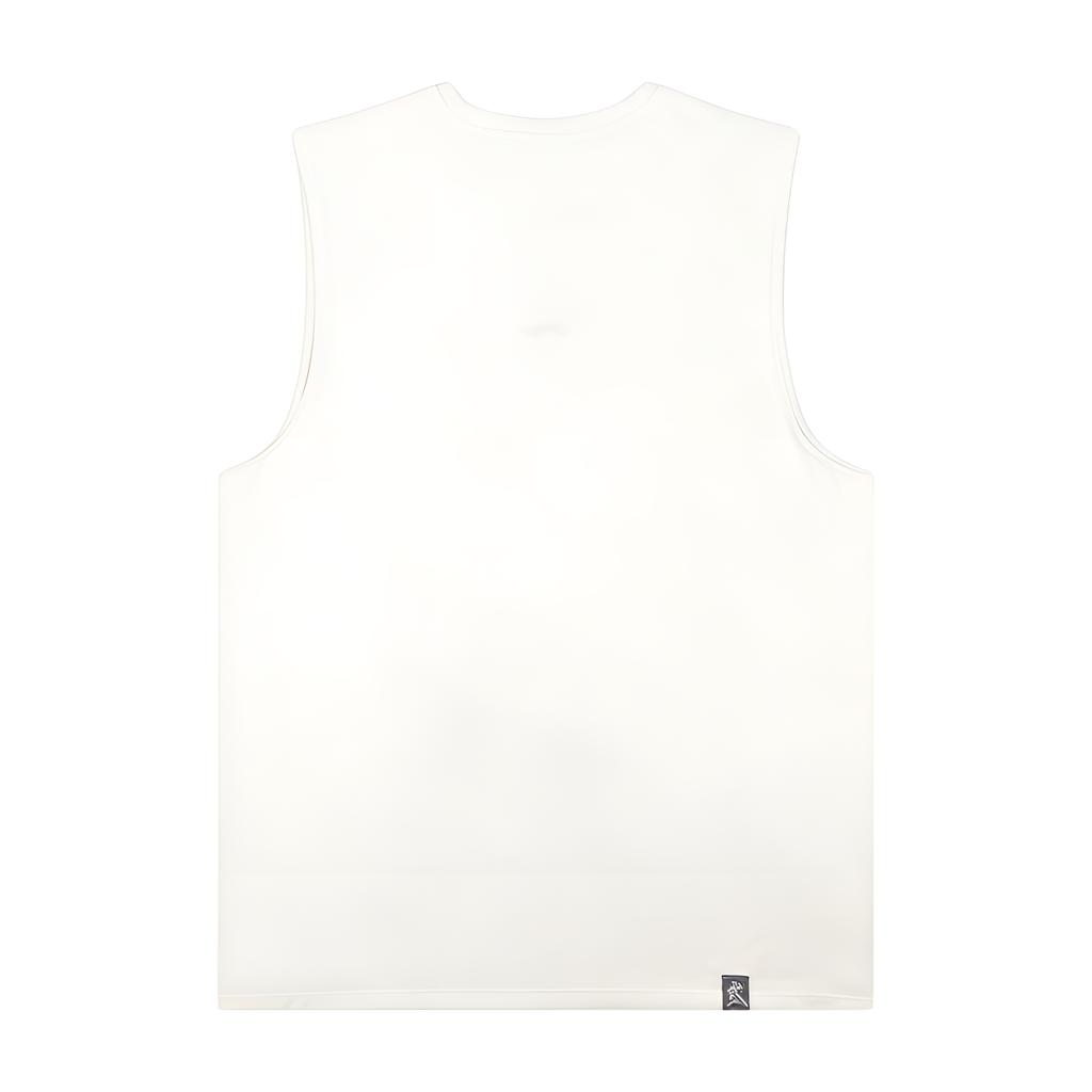 Li-Ning Plain Simple Logo Quick-Dry Ice-Feeling Breathable Basketball Training Fitness Sleeveless Vest Men tops White LWTW001-1