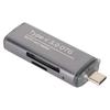 3 in 1 USB Storage Card Reader 5Gbps Plug and Play Portable OTG Card Reader with Lanyard for Phone