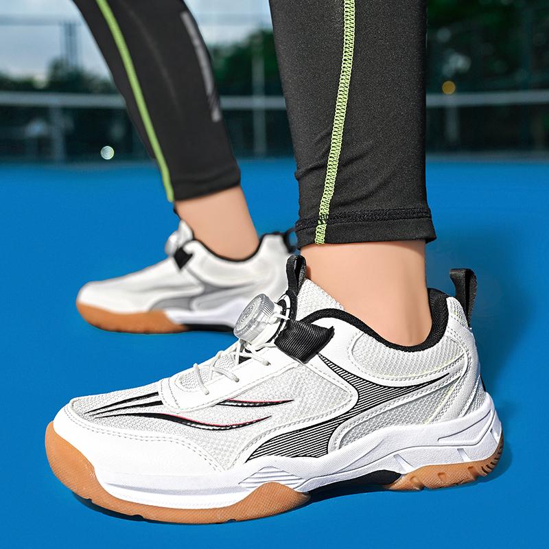 Sapatos de Treino Profissional para Crianças Sapatos de Badminton Spinning Tênis de Mesa31-40