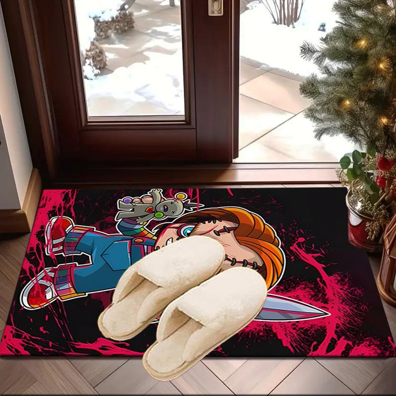 Chucky's Halloween Horror Carpet, Chair Rug,Rug for Office Bedroom living rooms, Doormat decor Fan Gift Christmas Gift