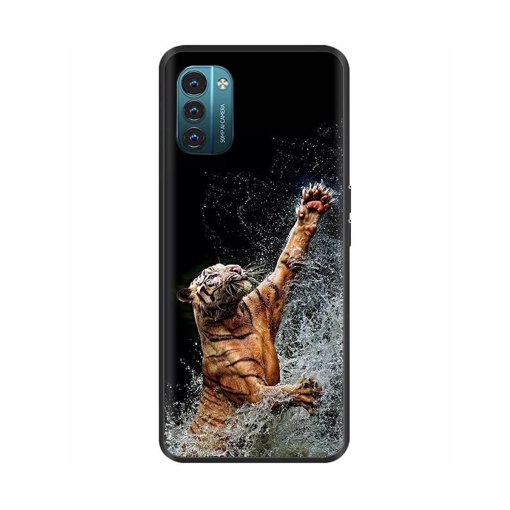 For Nokia G60 5G Case Painted Black TPU Silicone Soft Phone Cover for Nokia G60 Back Cases Bumper Shockproof Shell Cover Carcasa