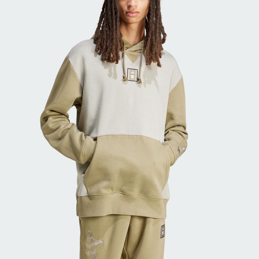 Adidas Arsenal Saison-Hoodie Orbitgrün/Federgrau Herren Streetwear IT4112