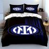Biancheria da letto con logo nero e blu Set di biancheria da letto (1 copripiumino, 2 federe, piumino non incluso)