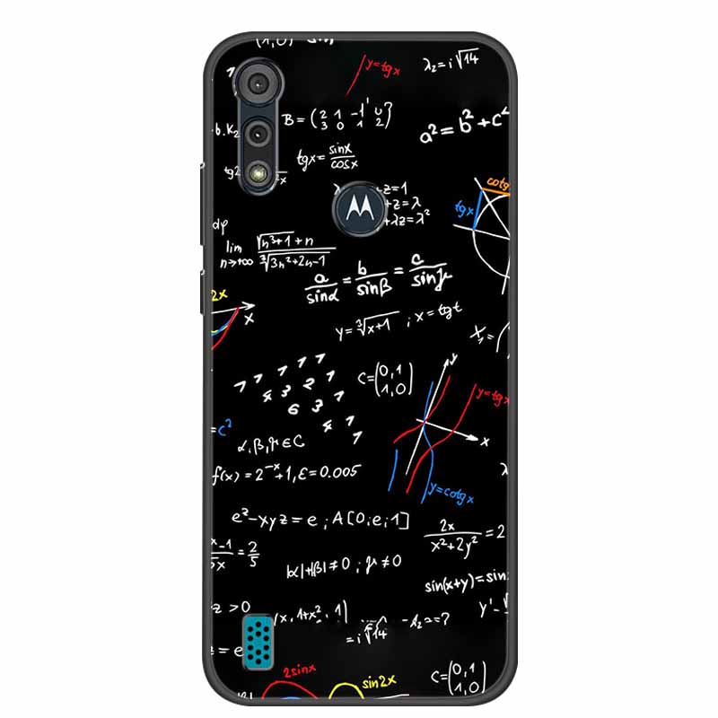 Phone Case for Motorola Moto E6i / E6s 2020 Shockproof Soft Silicone TPU Back Cover for Moto E6s 2020 E 6S 6i Cases Marble Print