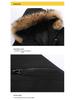 Men's Winter Fur Collar Hooded Mid-Length Casual Cotton Coat