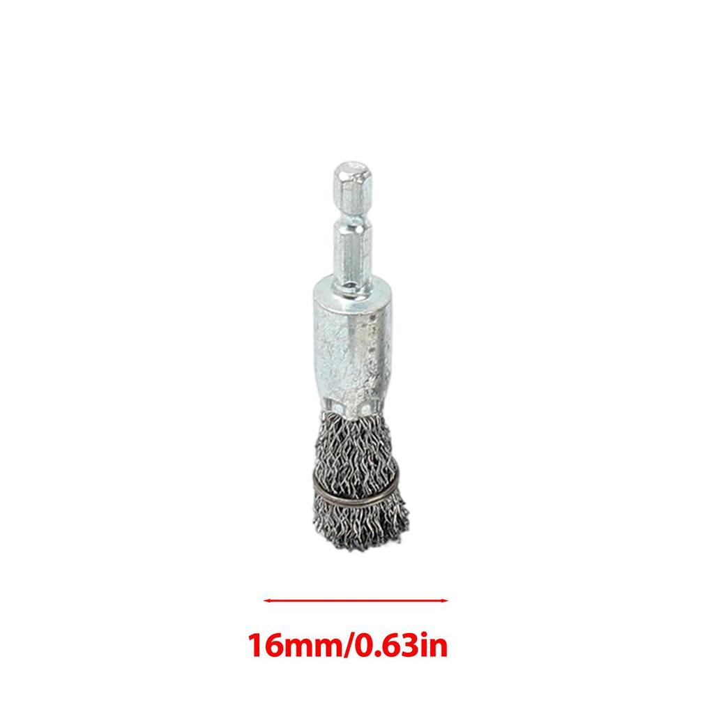 10styles Steel Wire Brush Wheel Cup Brush Metal Polishing Rotary Cleaning Rust Corrosion Rust Removal Edge Grinding Deburring
