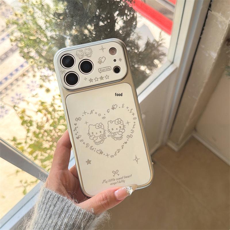 

Hello Kitty Glitter Heart iPhone 17/16 Pro Max/15/14 Case for Girls iPhone 15 Pro Max
