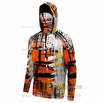 Ice Silk Long-sleeved Fishing Suit Face Towel Hoodie Quick-drying Breathable Sunscreen Thin T-shirt