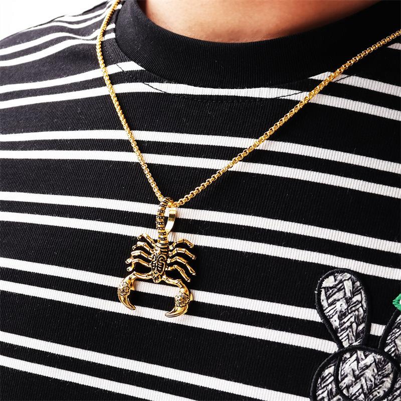 1pc/bag Alloy Scorpion Shaped Retro Fashion Popular Ladies Can Wear Long Necklaces