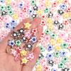 5Pcs Five-pointed Star Glass Beads Dopamine Style Beads Color Hand Painted Spacer Bead DIY Bracelet Jewelry Making Accessories