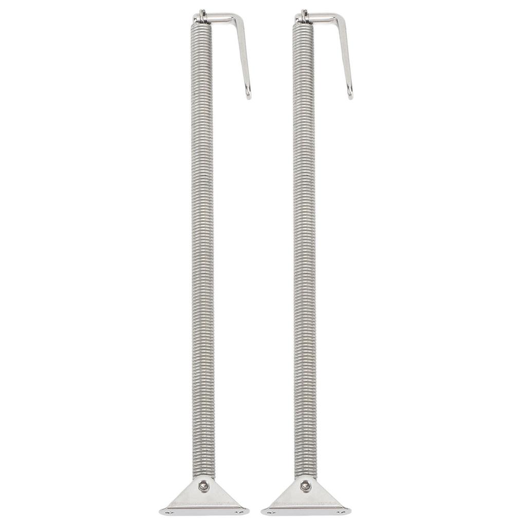 2 Pcs Boat Hatch Support Spring Stainless Steel Adjuster Porthole Door Lid Spring for Yachts Campers 225x15mm