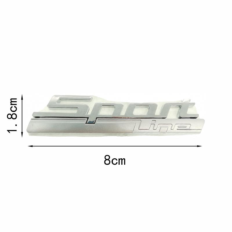 1PCS 3D ABS Sport LINE Luxury LINE Side emblem Sticker For 2 3 4 5 7 Series GT Fender Luxury-Line Badge Car Logo Decal Car Styling