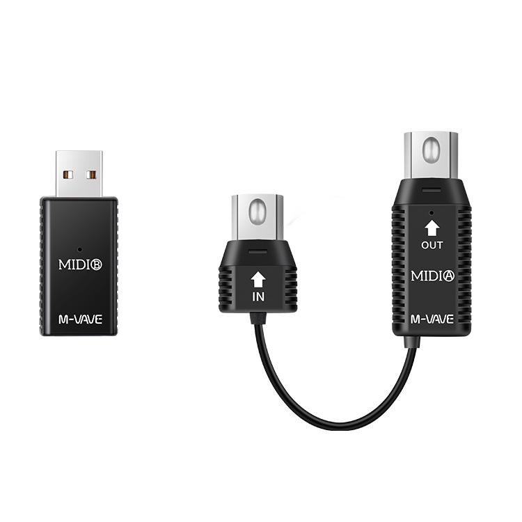 Wireless MIDI Cable: USB MIDI Controller for Music Keyboards & Instruments 113 x 65 x 23 mm