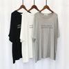 T-shirt Women Casual Large Size Loose Round Neck Pullover Short-sleeved Tops