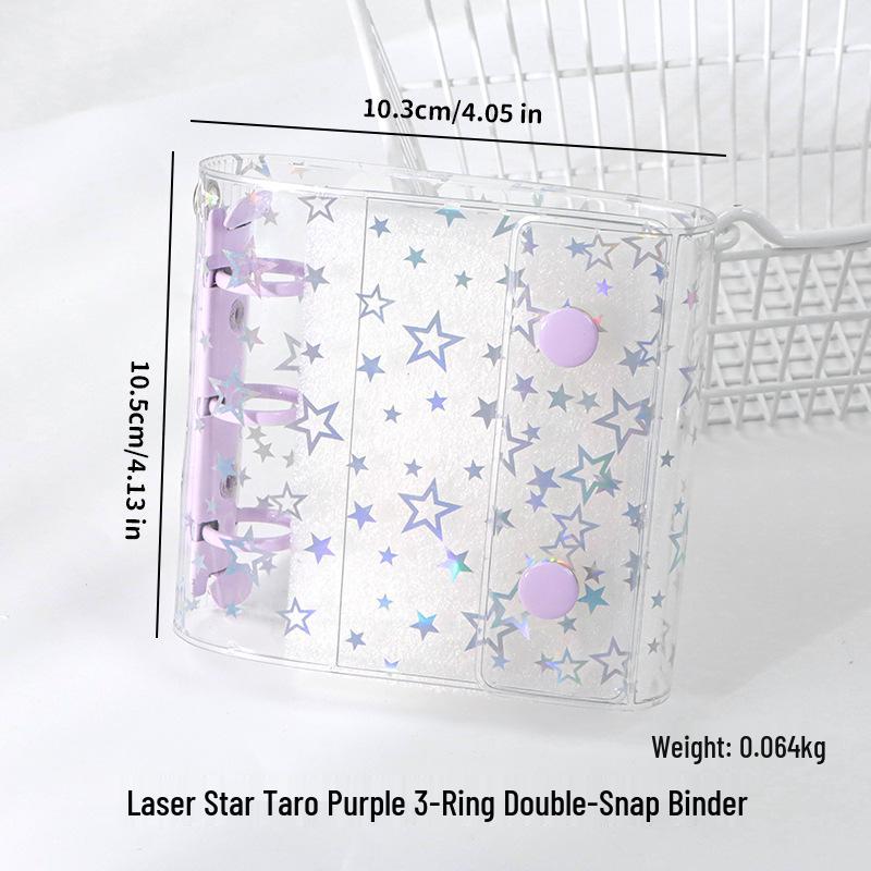M5 Transparent PVC Binder Cover for A6/A7 Photocards & Stickers