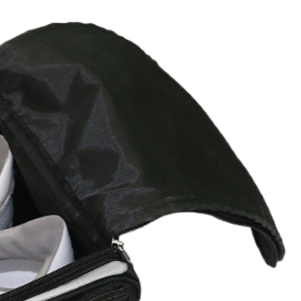 Shoe Bag Zippered Organizer With Handle Golf Shoe Carrier With Side Accessory Pockets For Travel Indoor Outdoor Backyard Driving