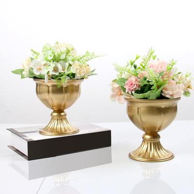 Jarrón de Flores de Metal Centros de Mesa Portavelas Decoración para Fiesta de Boda Jarrón para Arreglos Florales Adornos en Maceta Decoración para el Hogar