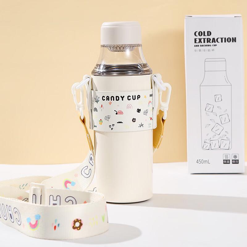 Shangqi Portable Stainless Steel Dual-Drink Insulated Bottle